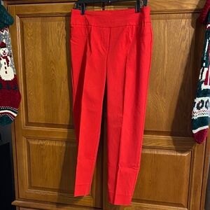 Zac & Rachel Bright Red Ankle Pants